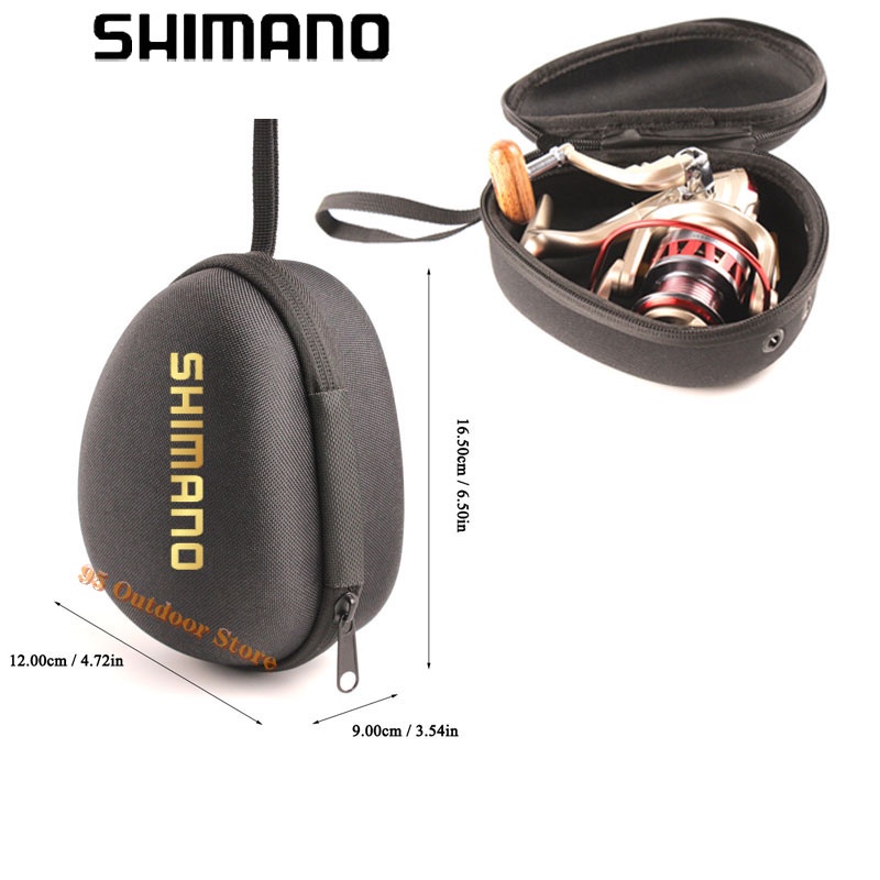 Shimano Portable EVA Fishing Reel Bag Protective Case Cover for Drum/ Spinning/Raft Reel Fishing Pouch Bag Fishing Accessories
