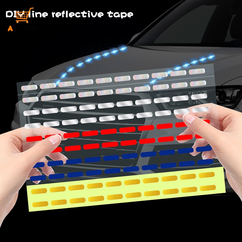 DIY Creative Car Self Adhesive PET Dot Reflective Sticker/ Automotive Decorative Dotted Line