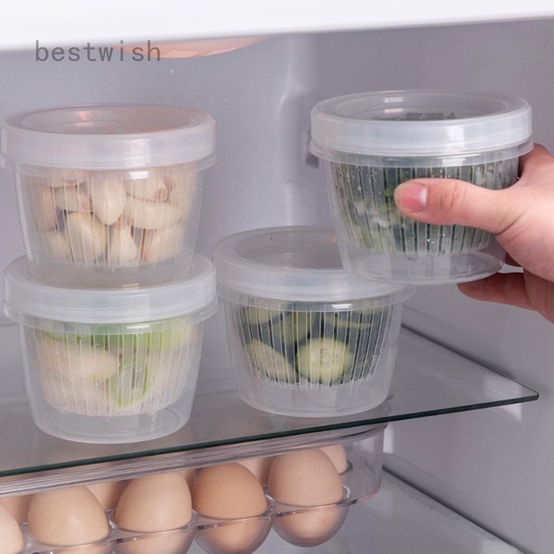 3PCS Kitchen Preservation Box Refrigerator Special Green Onion Ginger