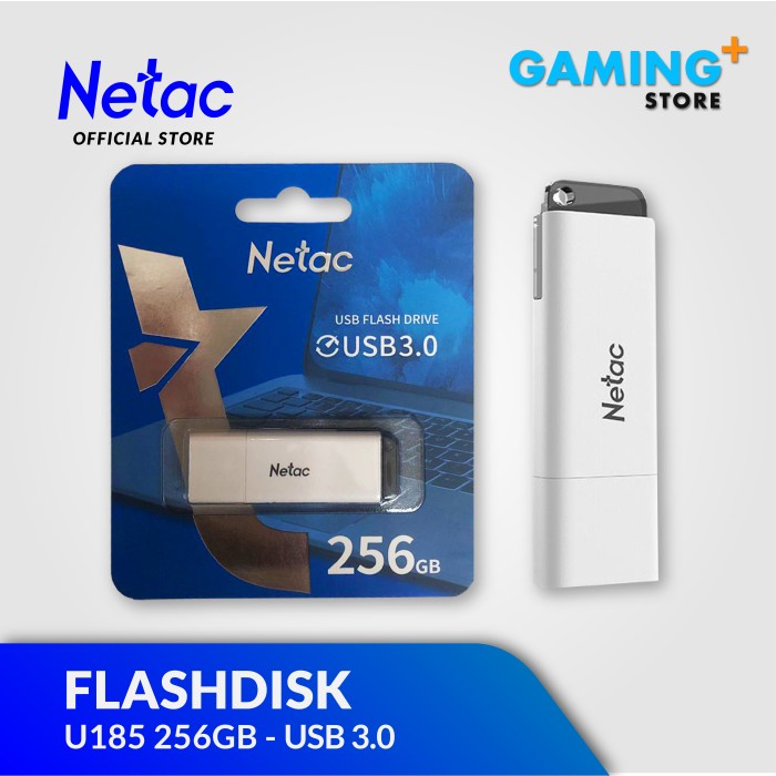 Netac Flashdisk U185 256GB - USB3.0 with Red LED indicator | Shopee ...