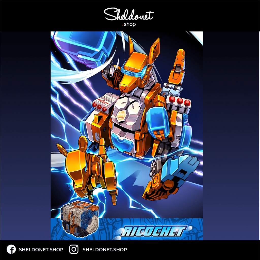52TOYS Beastbox Ricochet - Action Figure Canguro Trasformabile In Cubo, Giocattolo Da Collezione In PVC, Regalo Per Bambini 15+
