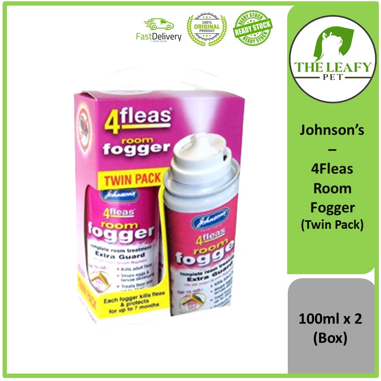 Johnson's 4Fleas Room Fogger Twin Pack ( AEROSOL ) 100ml x 2 ( BOX