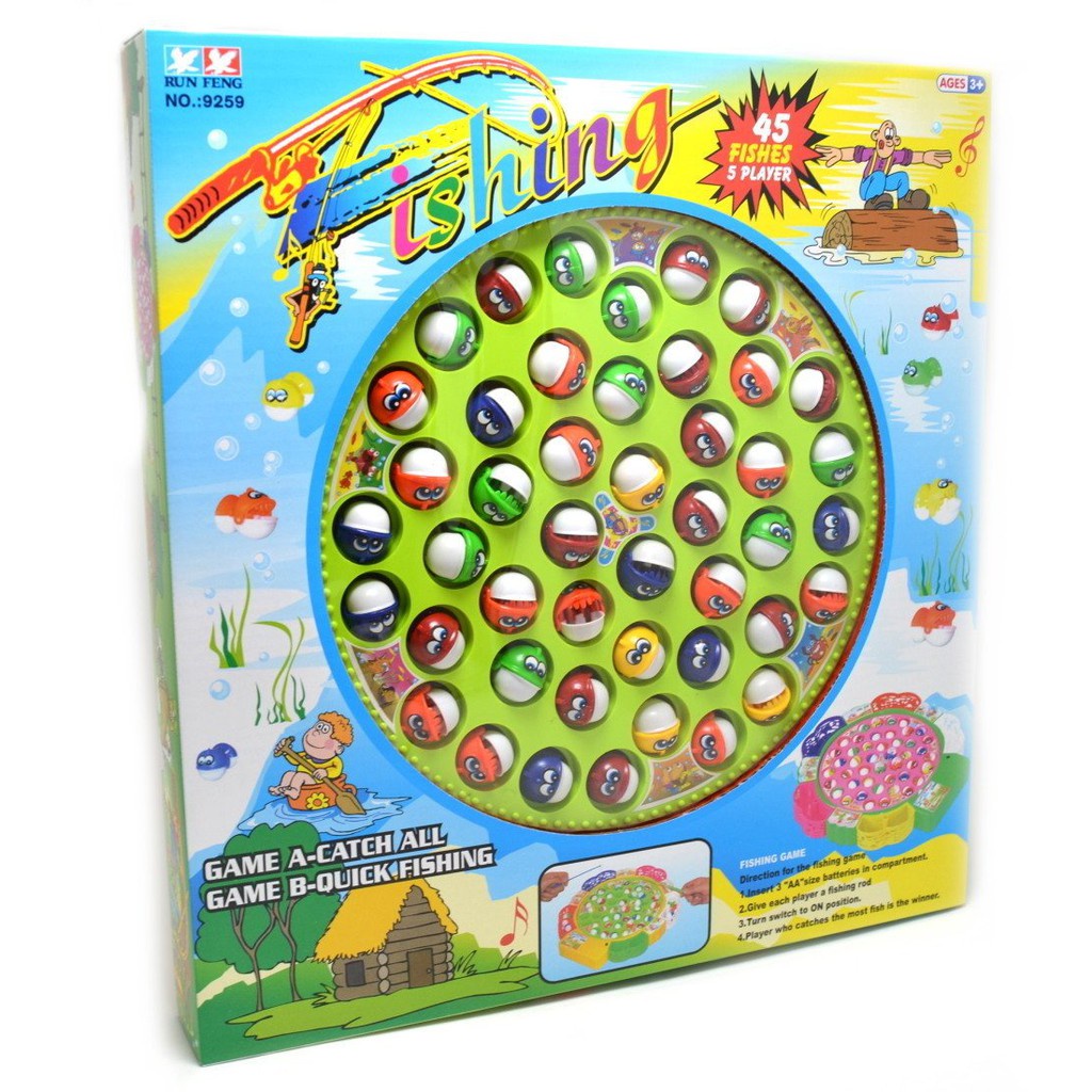 BIG Size 45fishes Rotation Musical Fishing Games (EARLY LEARNING ...
