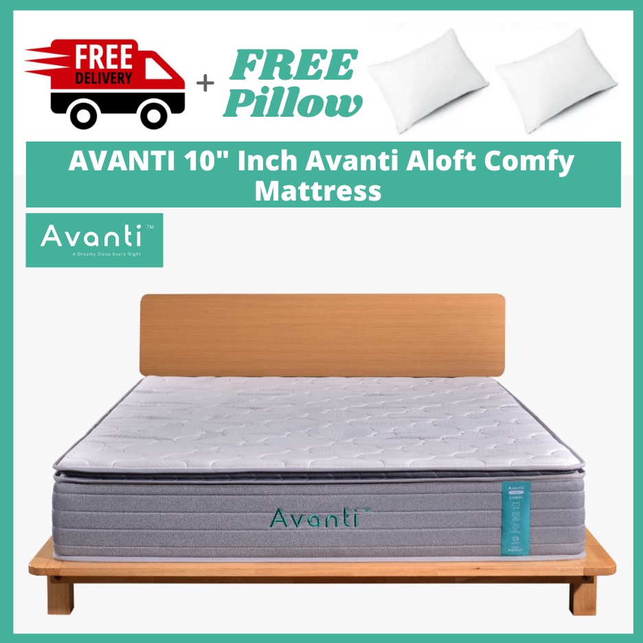 [FREE Pillow+FREE Delivery] AVANTI 10" Inch Avanti ALOFT Comfy Pillow