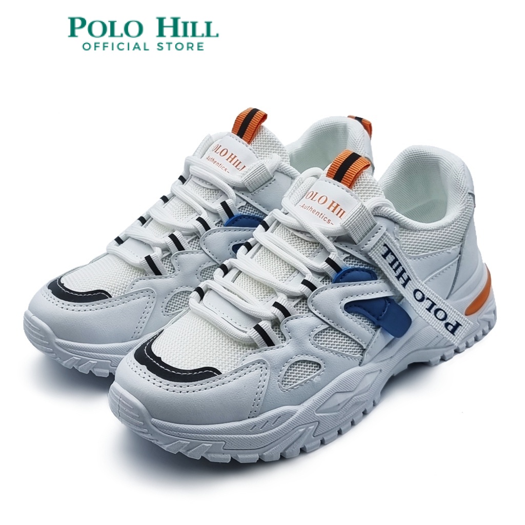 POLO HILL Ladies Lace Up Athleisure Sneakers PLSA-LS5169 (Black/Blue ...