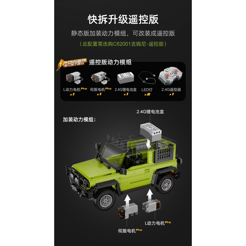 CaDa C62001 Technic Suzuki Jimmy 1:12 (Static Version) | Shopee Malaysia