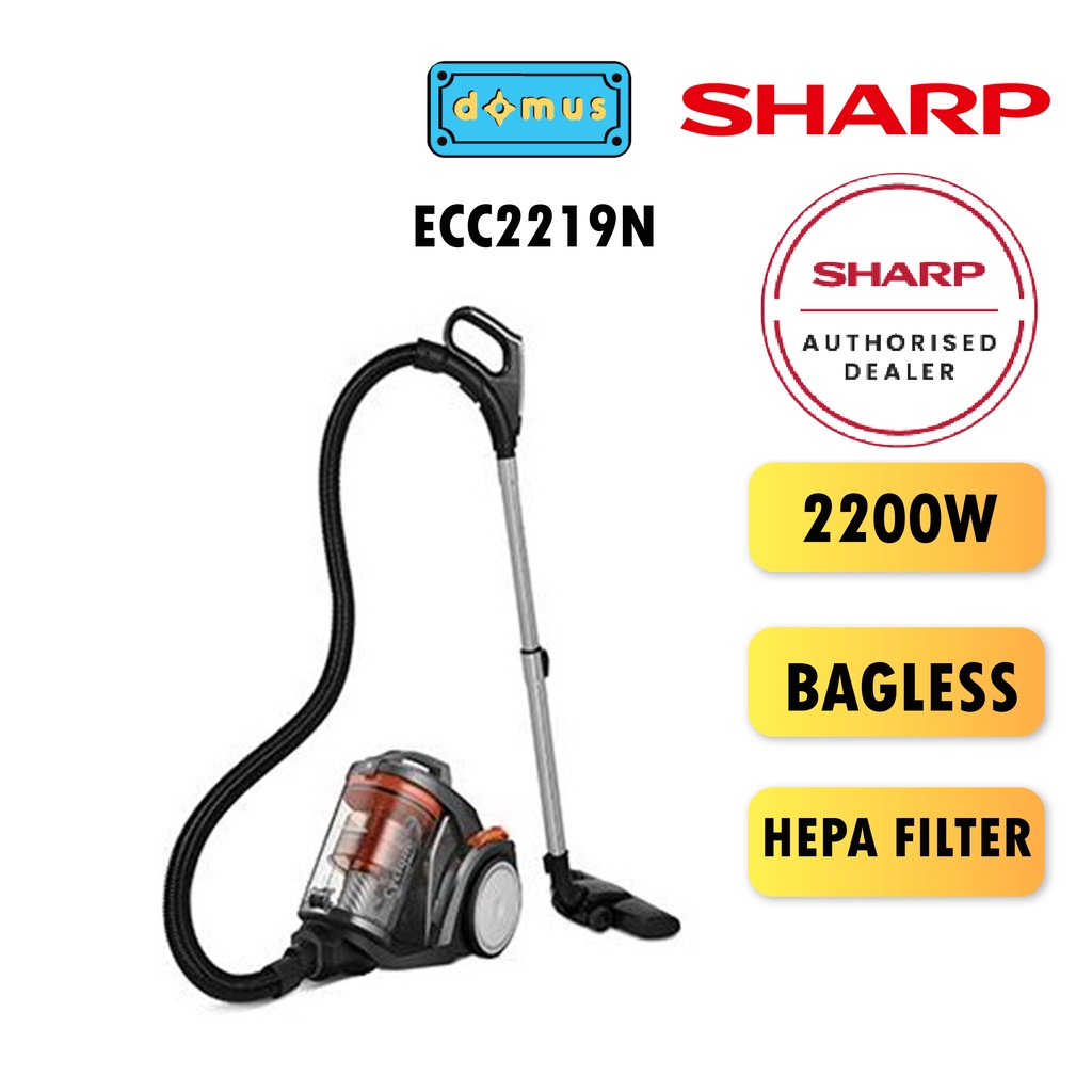 Sharp Bagless Vacuum Cleaner ( 2200W) ECC2219N Shopee Malaysia