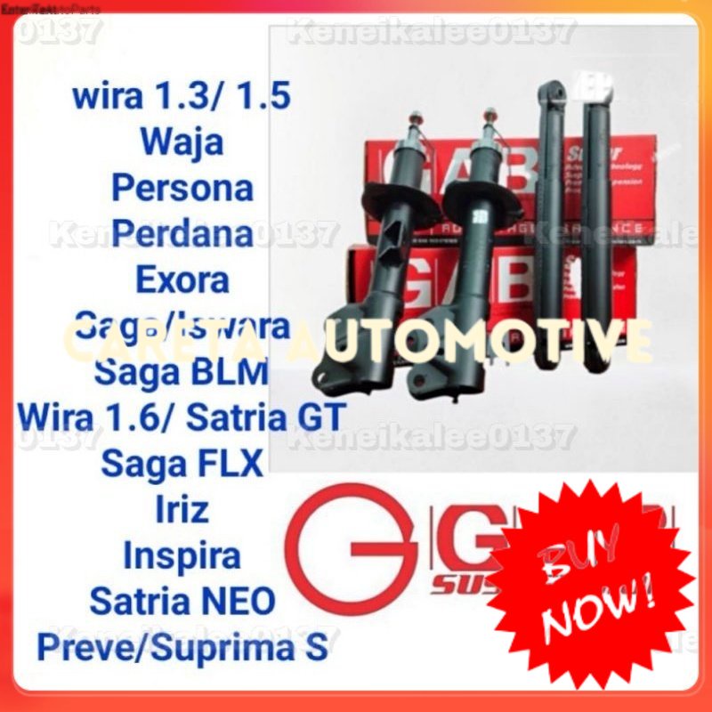 Gab Suspension Absorber Rear set (Proton) Shopee Malaysia
