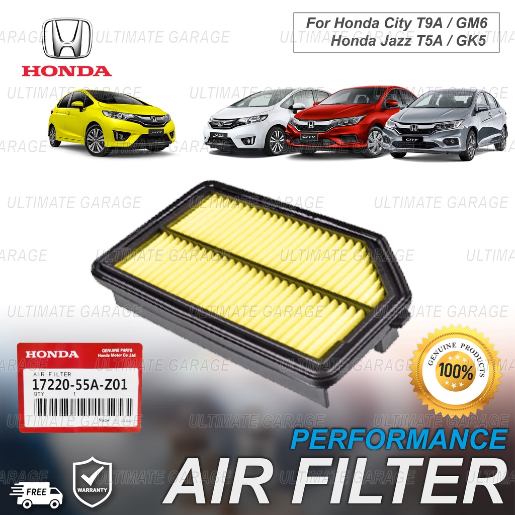 Original Honda Air Filter Engine Element Assy Air Honda City T9a Gm6 Jazz T5a Gk5 17220 55a Z01