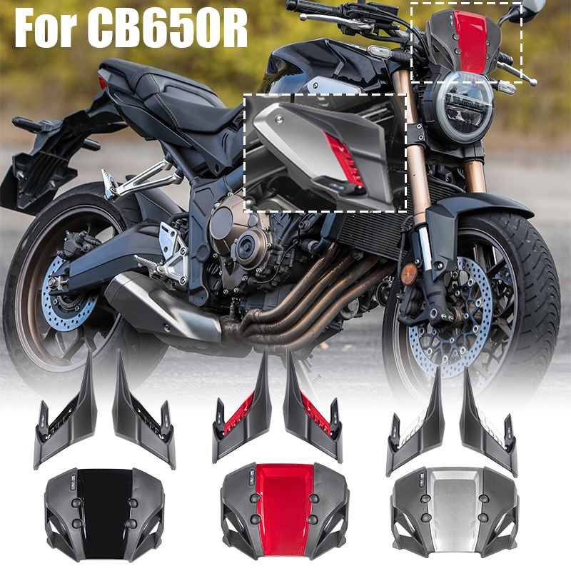 Ultrasupplier 3 PCS Winglets Fairing Kit For Honda CB650R CB 650R CB650