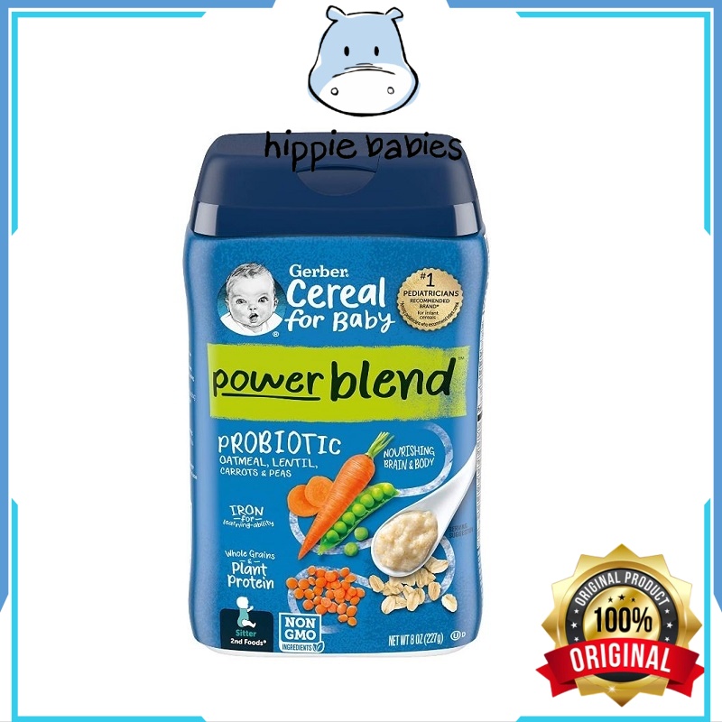 Baby Cereal Baby Food Gerber, Powerblend Cereal For Baby