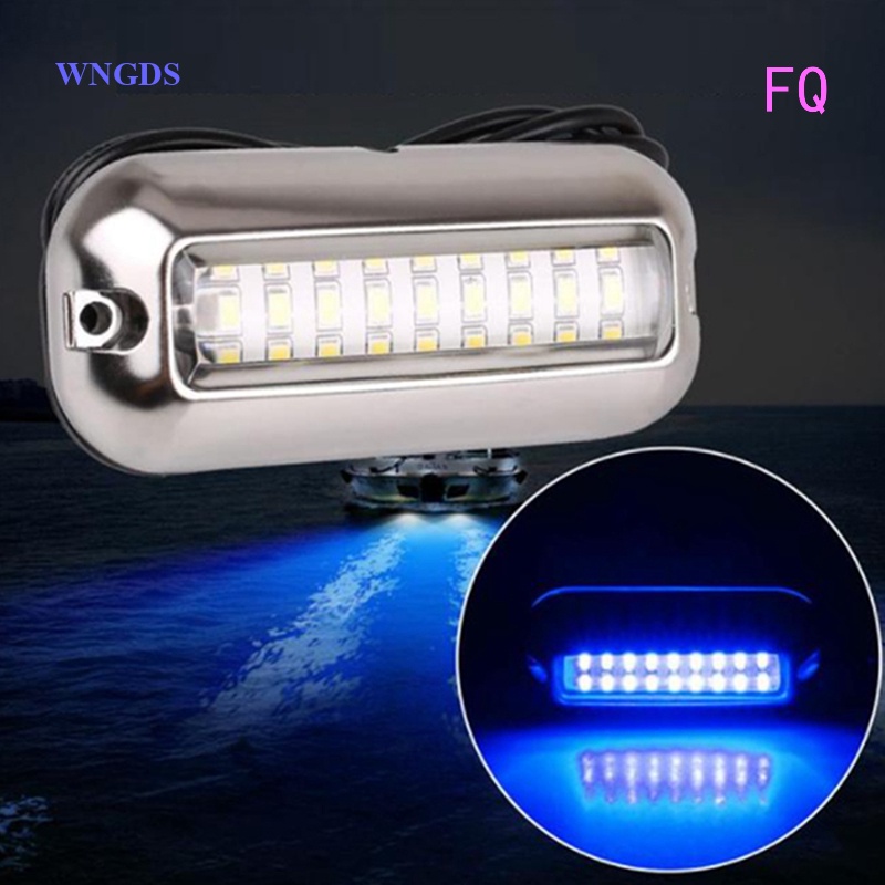 2x 42LED Boat Underwater Light Marine Transom Tail Lamp Stainless