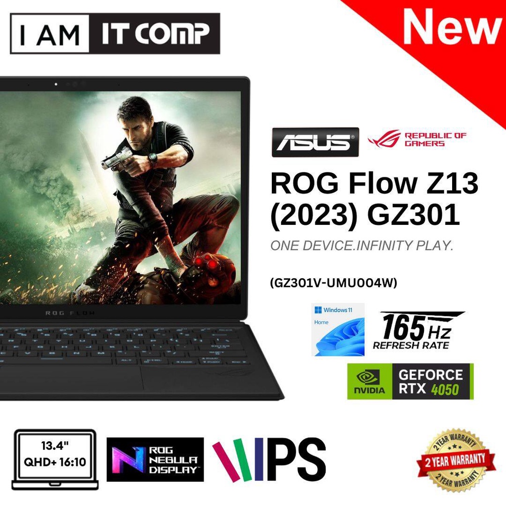 ASUS ROG Flow Z13 (GZ301) i913900H/16GB/1TB SSD/13.4" QHD+ 1610 (2560