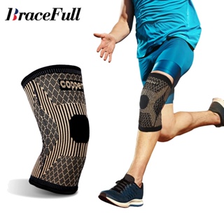 Copper Knee Brace Sleeve Compression Sports Gym Arthritis Pain