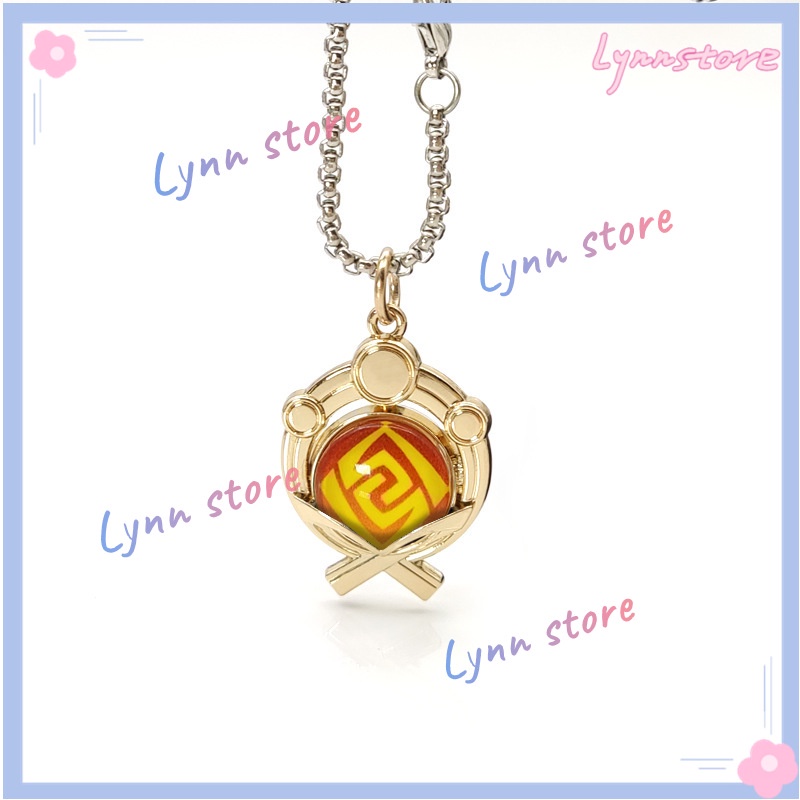 ''GENSHIN IMPACT''7 Elements Pendant Necklaces Mondstadt/Liyue/lnazuma