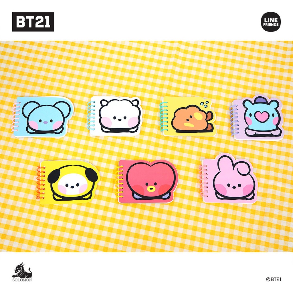 BT21 Authentic BTS Official minini memo mini note | Shopee Malaysia