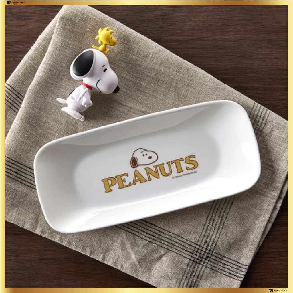 Corelle Snoopy Fish Plate Rectangle Plate 1pcs Shopee Malaysia