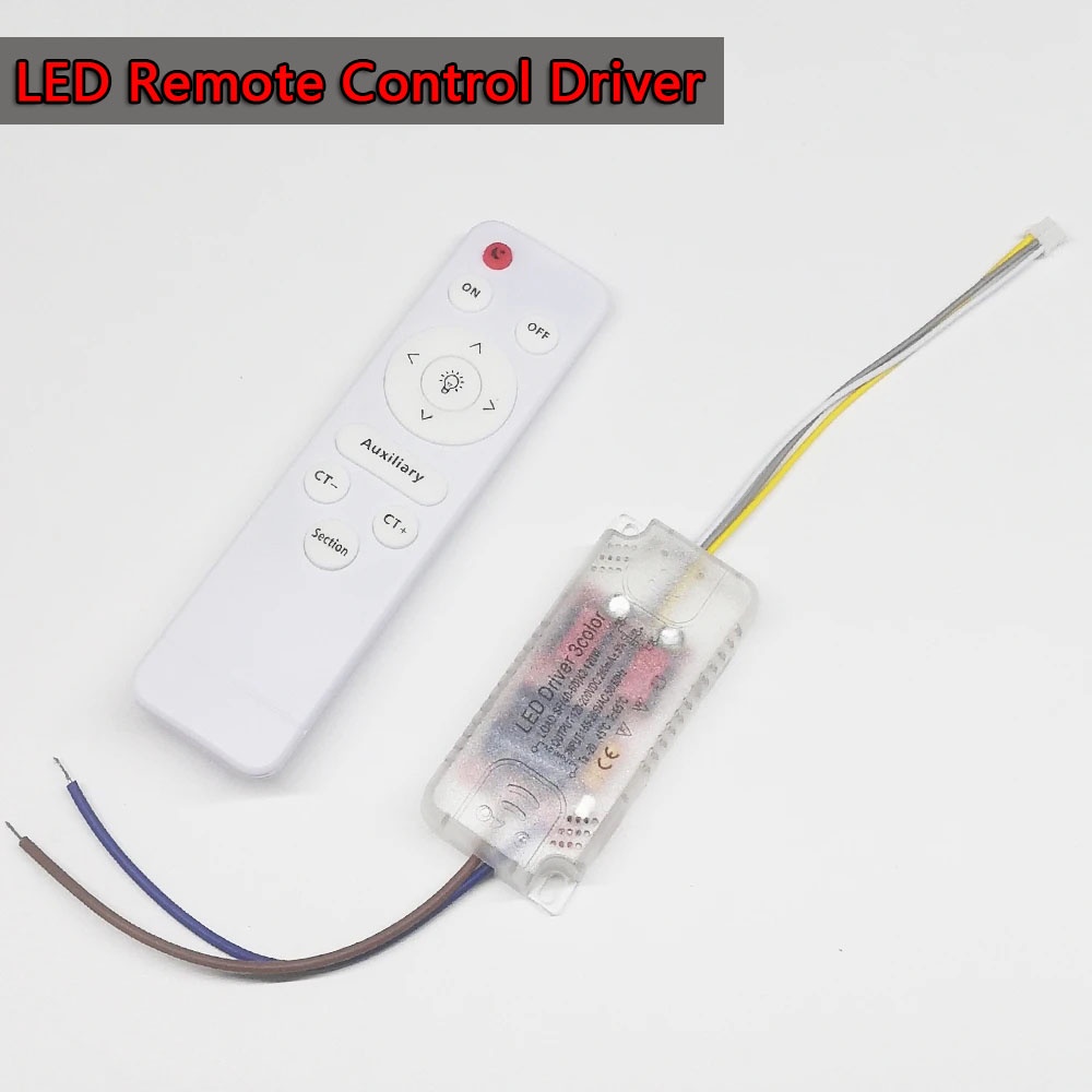 Infrared remote control LED driver 3 colors ceiling lamp transformer ...