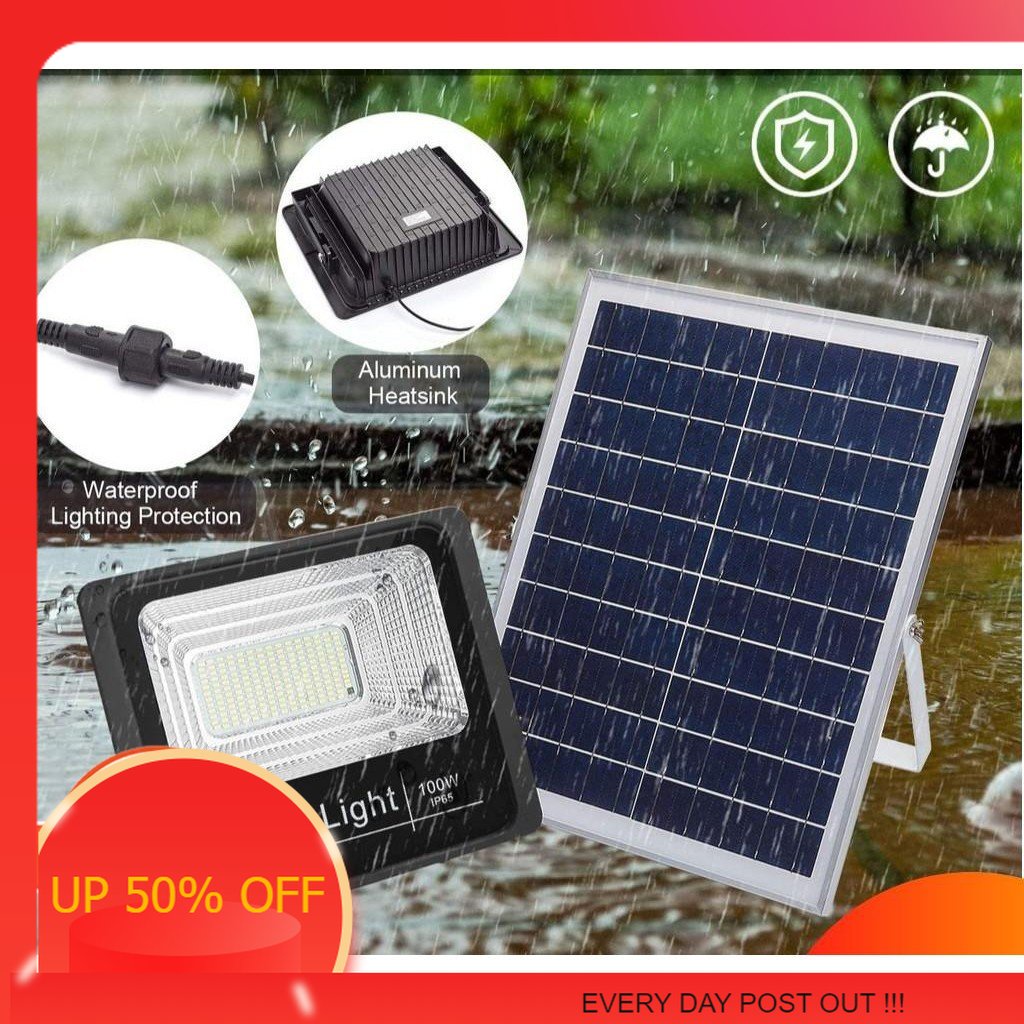 MEM15W-400W Solar Spotlight Flood Light Bright Outdoor Remote Control ...