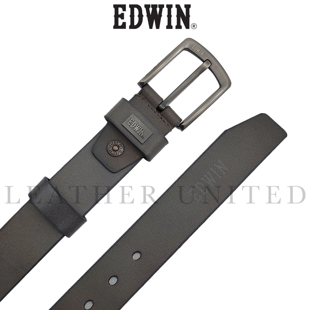 𝗘𝗗𝗪𝗜𝗡 𝗖𝗢𝗟𝗟𝗘𝗖𝗧𝗜𝗢𝗡 Genuine Top Grain Leather 40MM Pin Buckle Belt # ...