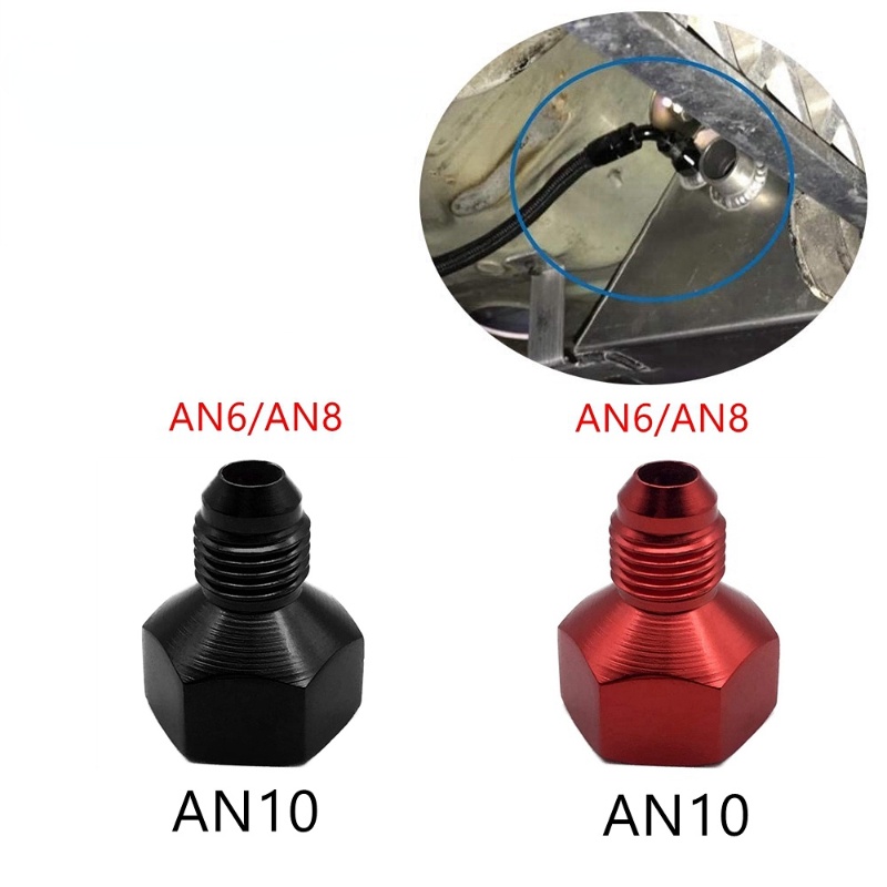 1Pc Reducer Expander Hose Fitting Adaptor AN10 Female to AN6/AN8 Male ...