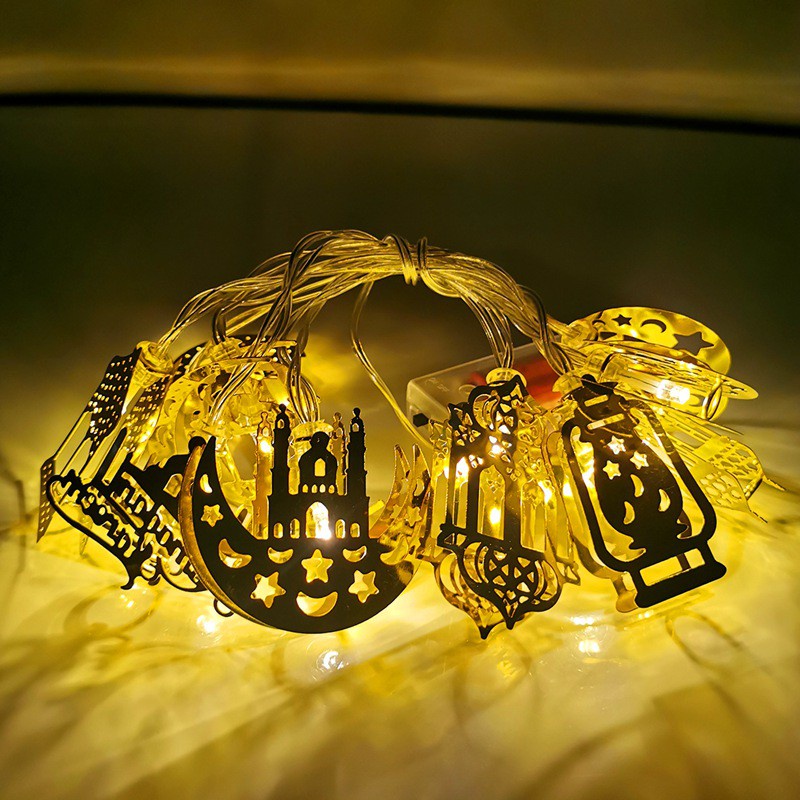 Ramadan Decorations raya Moon Star Led String Lights EID Mubarak Decor ...