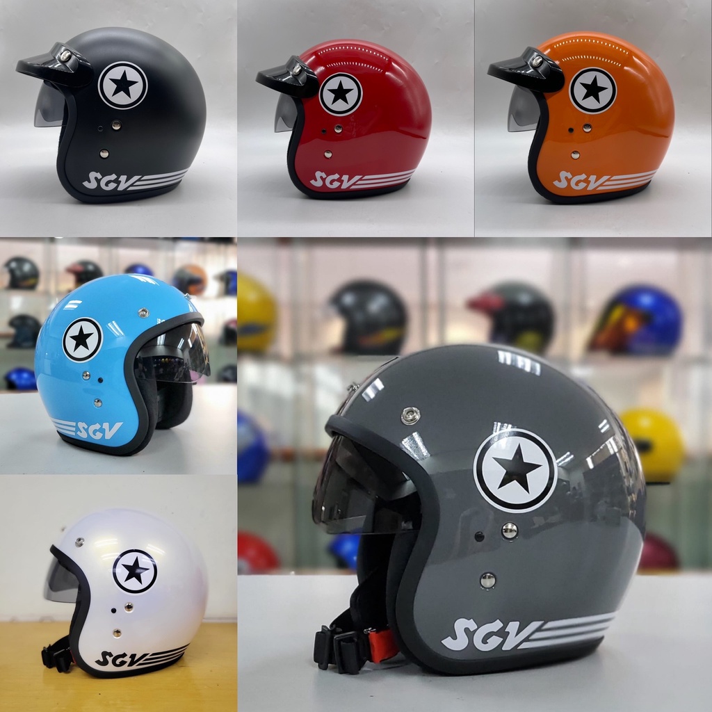 SGV STAR HELMET INNER VISOR SGV STAR RETRO CLASSIC INNER VISOR SEKALI