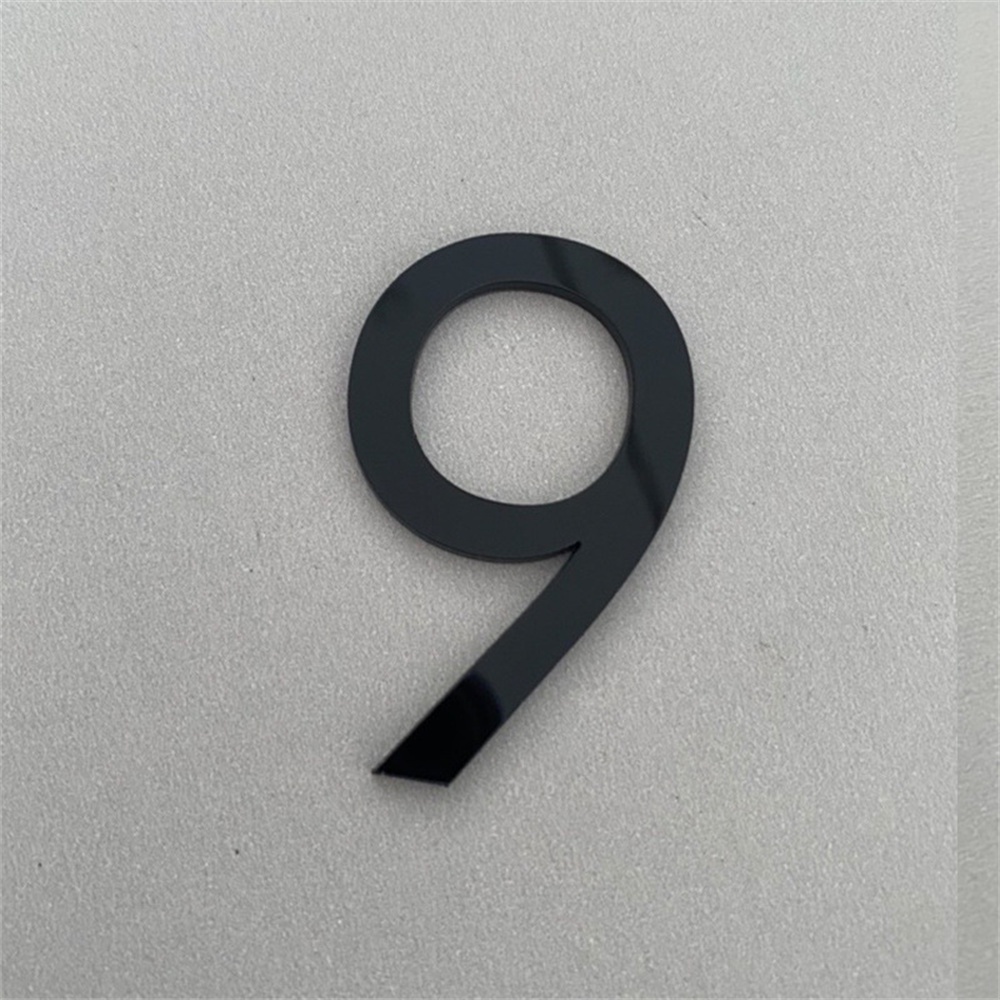 Acrylic Threedimensional Number Plate Digital Creative Simple Number Door Plate Gold White