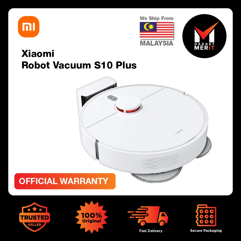 Xiaomi Robot Vacuum S10+ Mi Malaysia Warranty 2 in 1 Mopping System