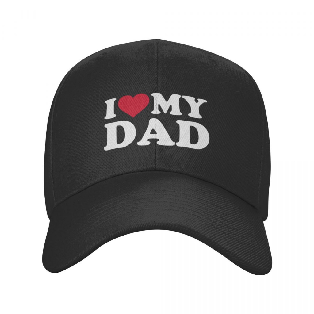 LUJP 【In stock】Fashion I Love My Dad Baseball Cap Women Men Custom