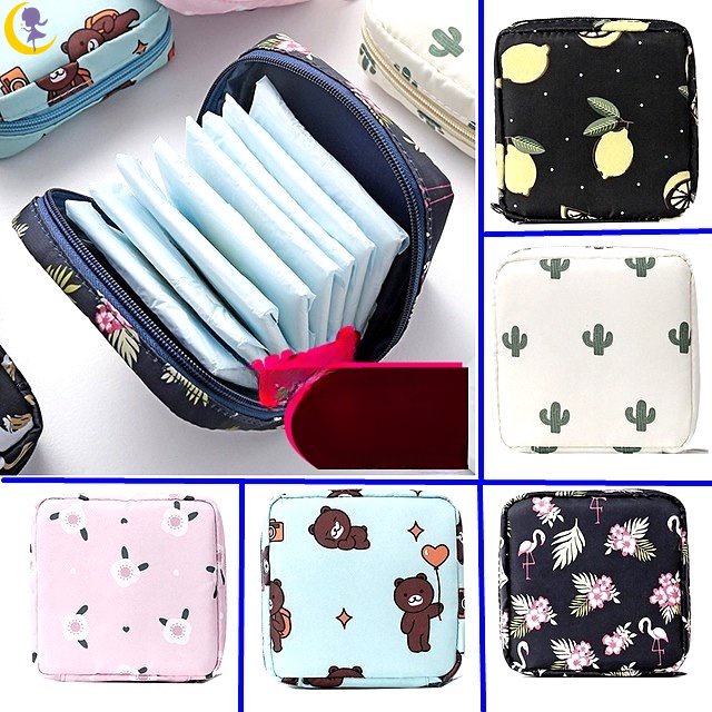 Sanitary Napkin Storage Portable Sanitary Napkin Bag Girls Women Sanitary Napkin Pads Organizer