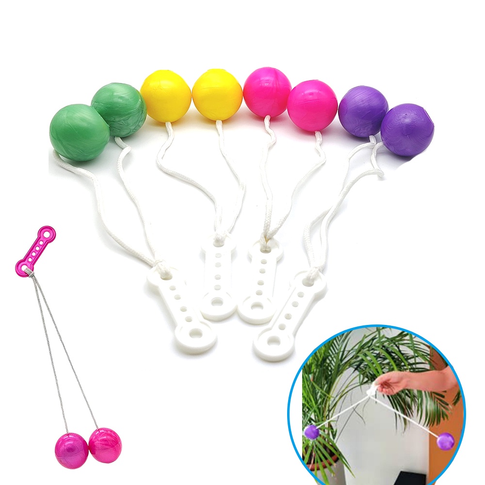 Lato-Lato Toys Multicolor Click Clack Balls On String Finger Toy Fidget ...