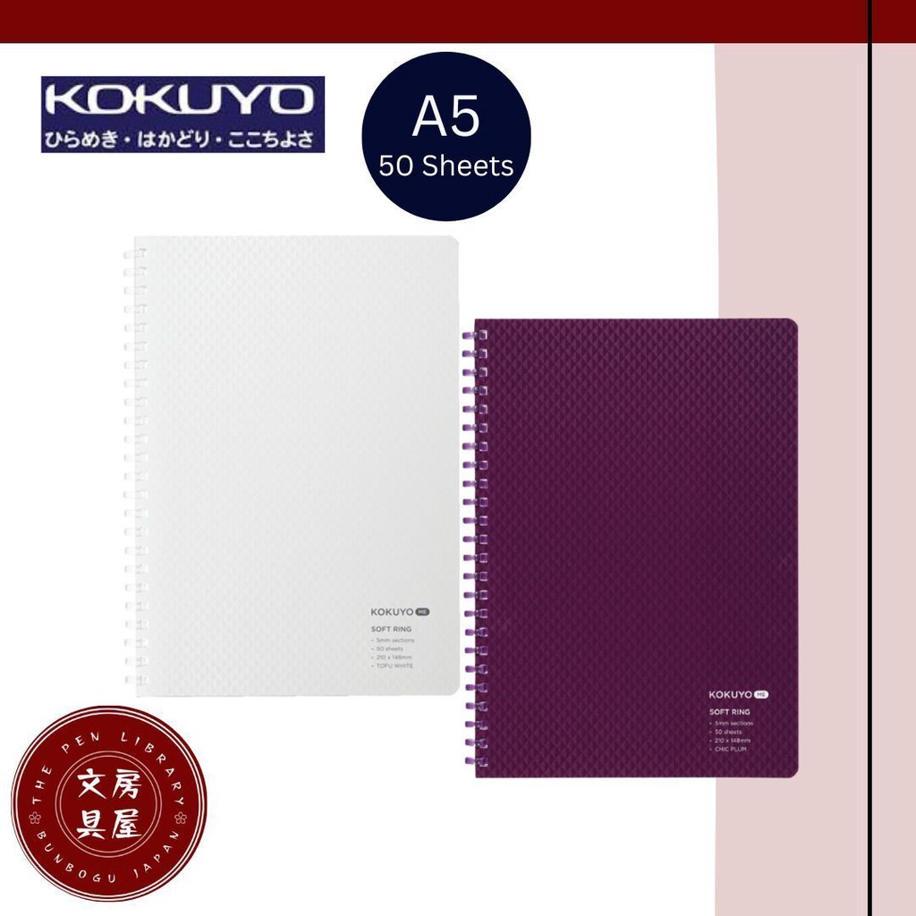 Kokuyo Me Soft Ring Notebook 5mm Grid Size A5 (50 Sheets) | Shopee Malaysia