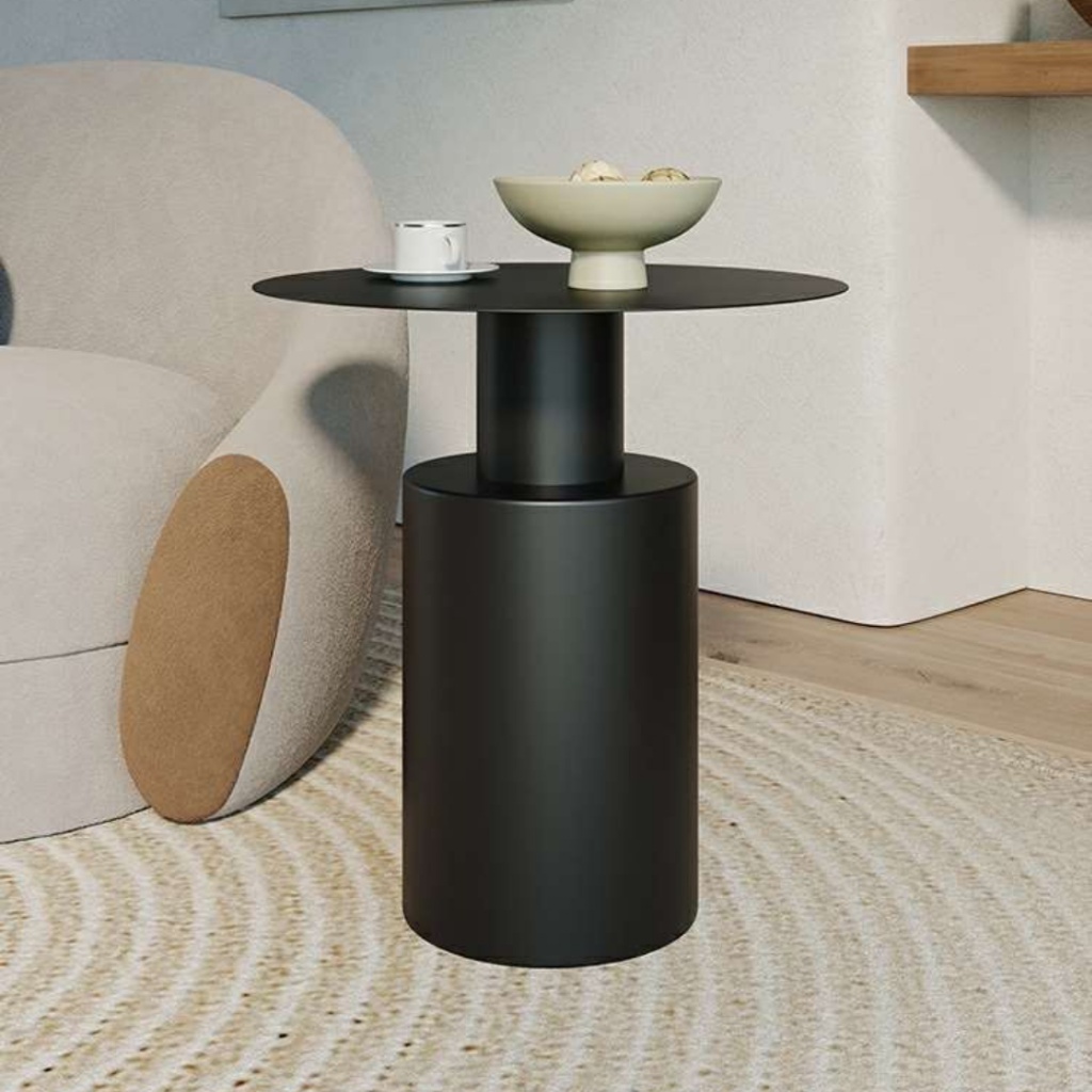 Nordic style modern minimalist iron coffee table creative bedside table ...