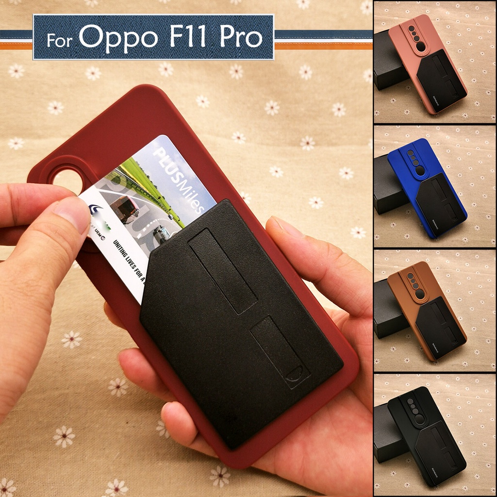 Wallet Flip Cover Oppo F11 Pro For OPPO F11 Pro Calf Texture