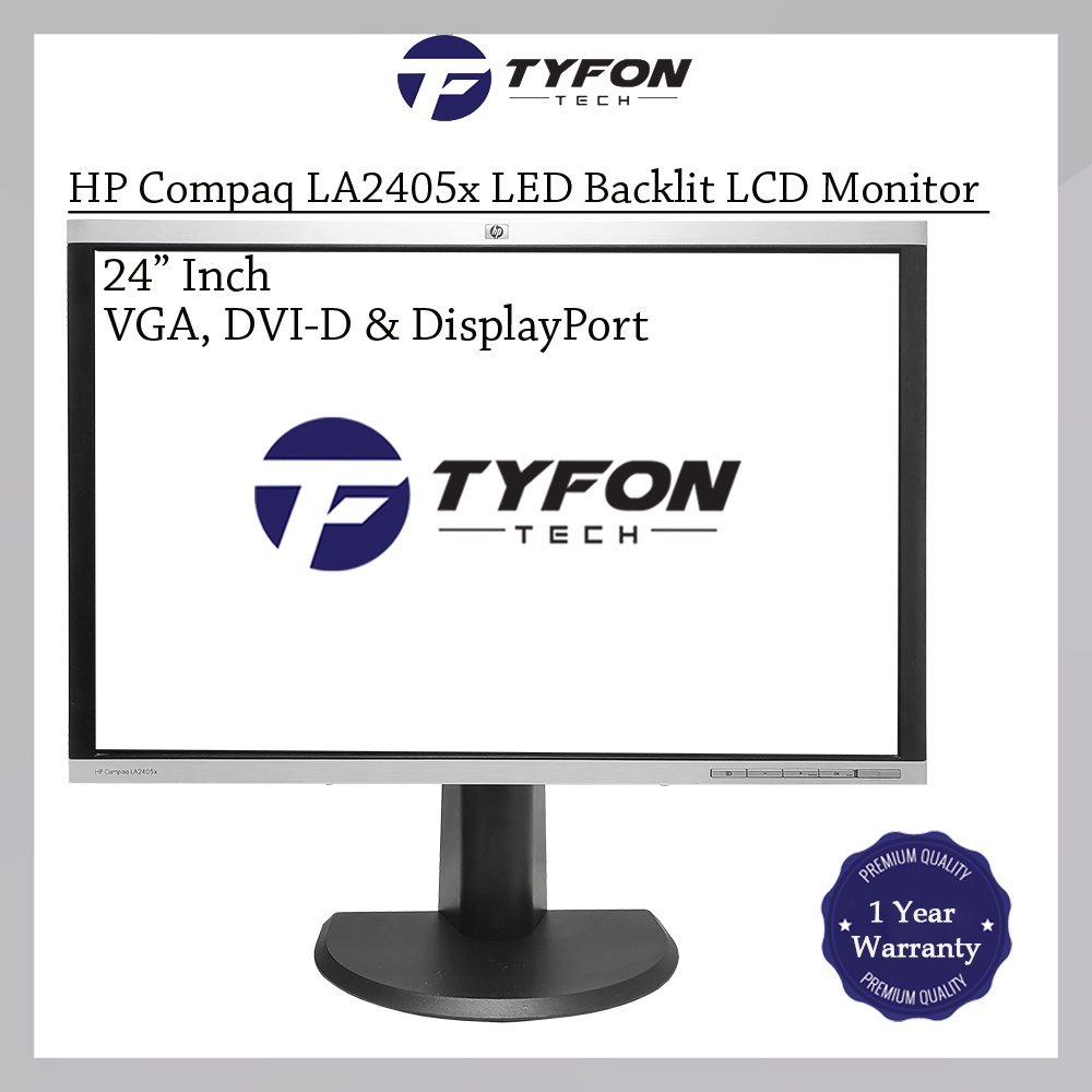 HP Compaq 24" Inch Widescreen LED Backlit LCD Monitor LA2405x