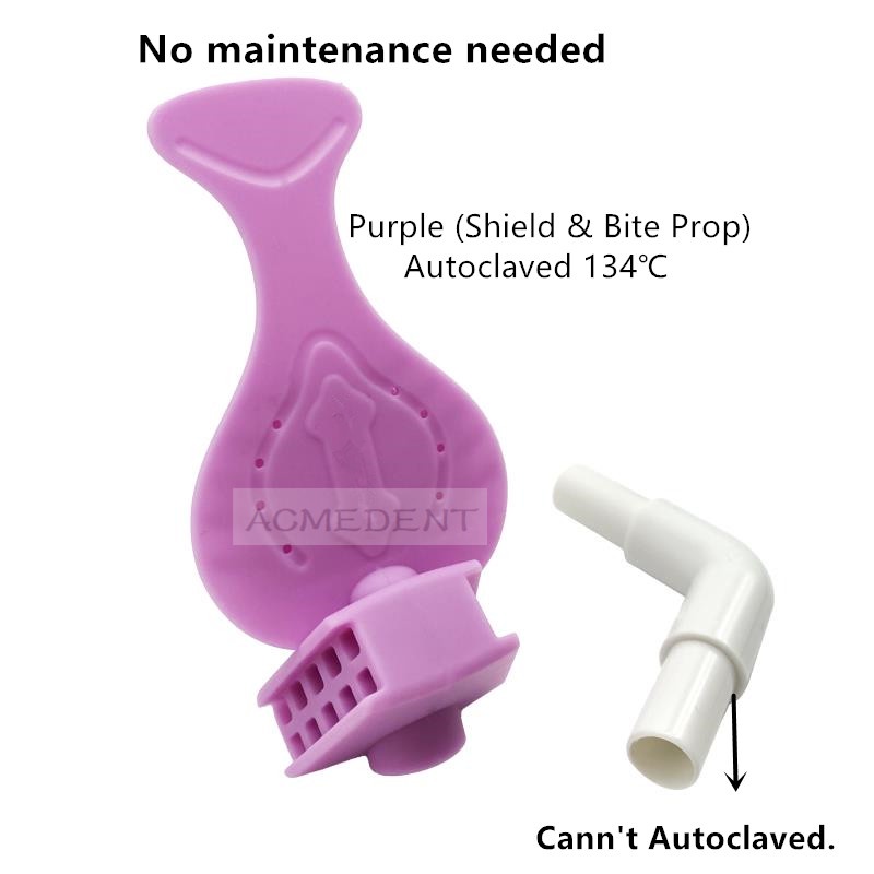 Dental Mouth Props Bite Blocks Hands Free One Step Suction Oral Dry