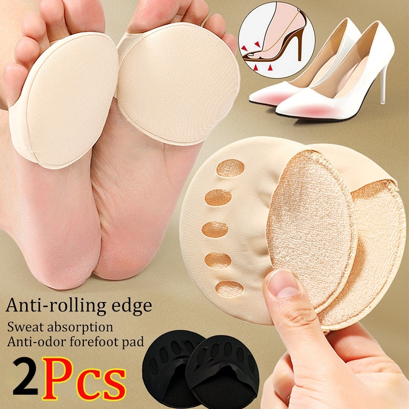 2pcs Five Toes Forefoot Pads for Women High Heels Half Insoles Calluses