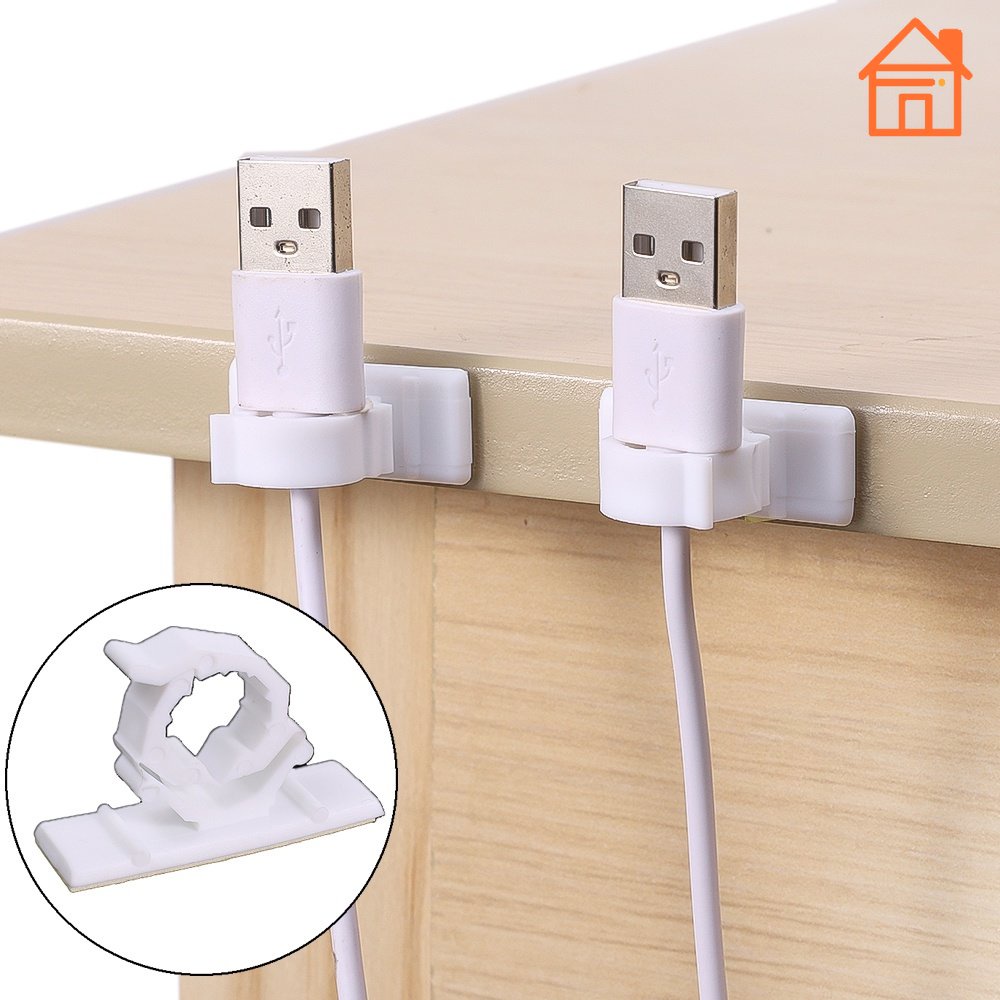 4Pcs Adjustable USB Charging Data Line Clips Table Cable Wire Organizer ...