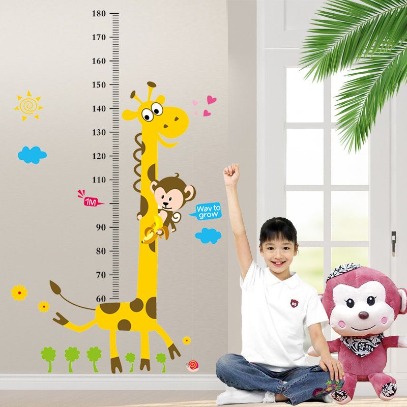 Children Height Measurement Wall Sticker Decoration / Pelekat Dinding