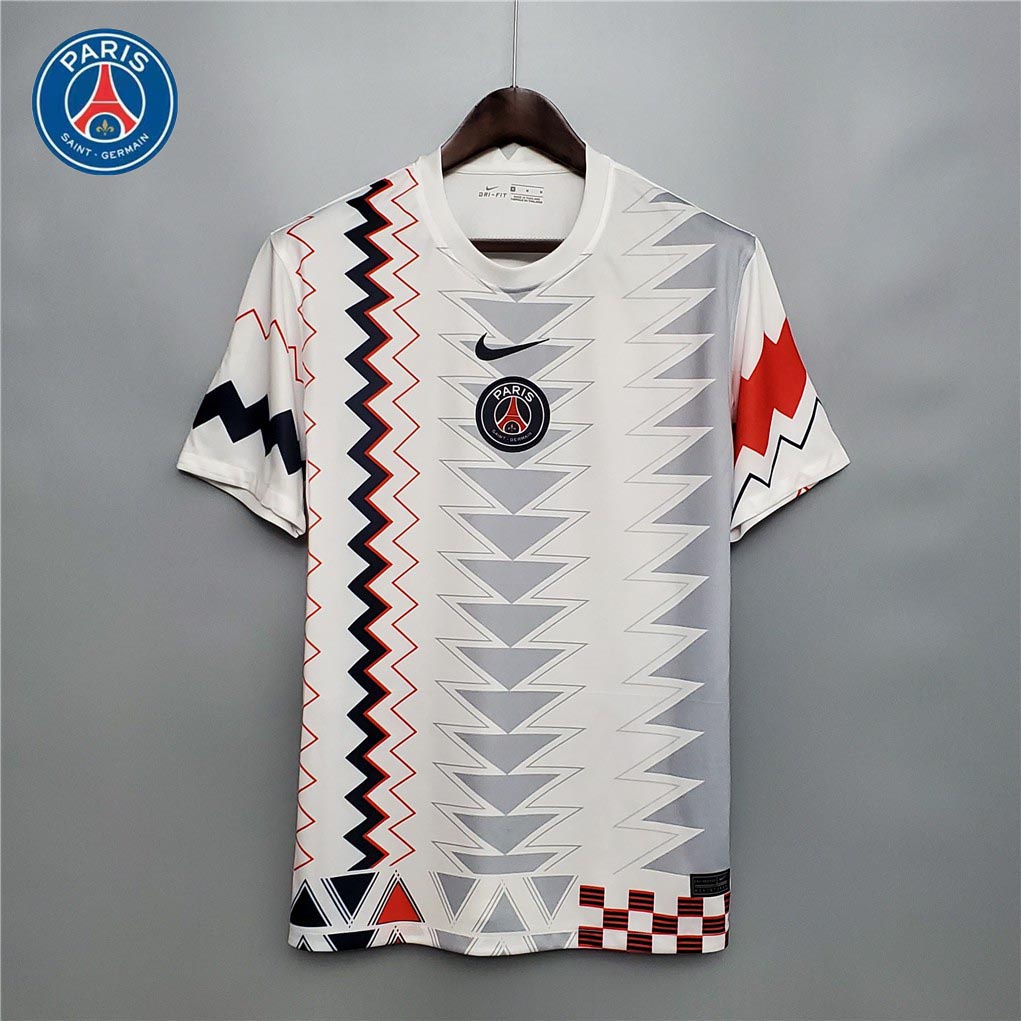 Jersey PSG Classic White Training clothes fans issue 20-21 Paris Saint ...