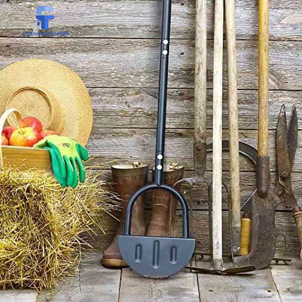 HOT&READY Serrated Step Trimming Shovel Half Moon Lawn Edger for Home