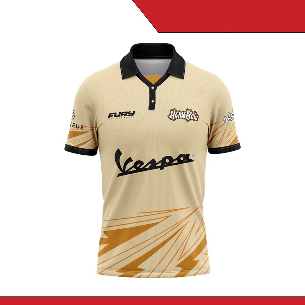 HOMEBOIS VESPA 2023 HOME JERSEY RETRO COLLAR Shopee Malaysia