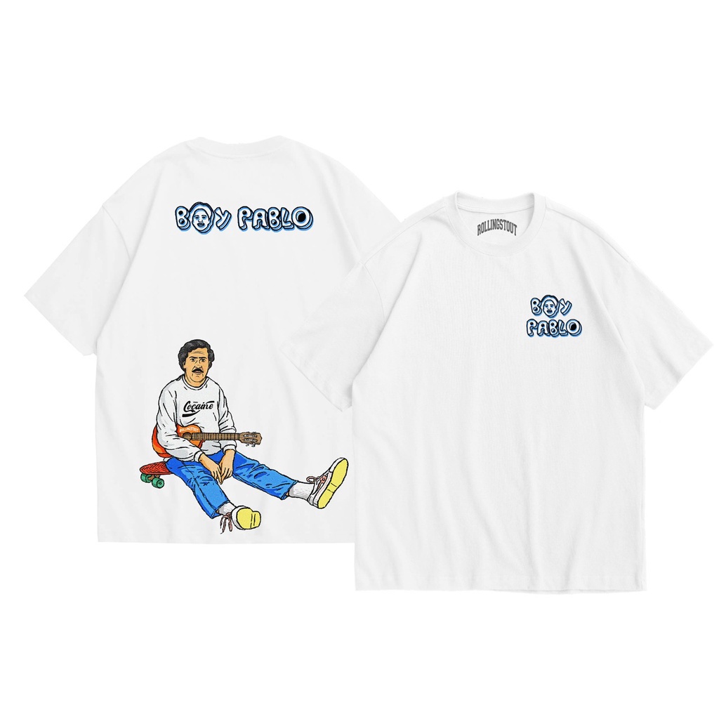 Rollingstout Tshirt - Boy Pablo Escobar | Parodi Band & Film | BAJU ...