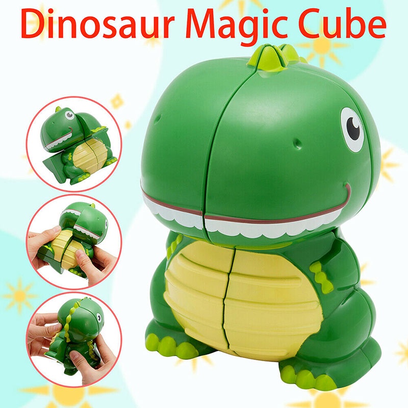 2X2 Cartoon Dinosaur Cube 2x2x2 Magic Cube Animal Modeling Creative Fun ...