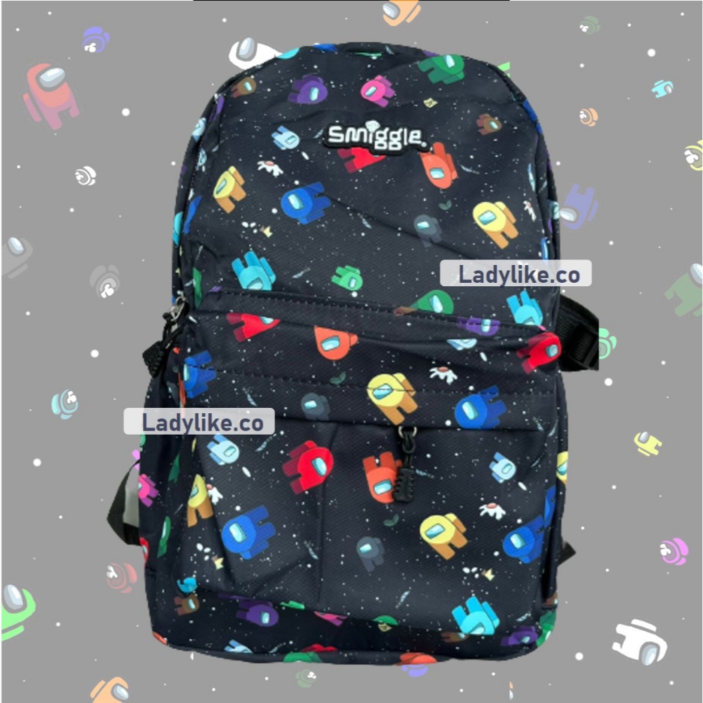 One Piece Printed Usb Teenager School Bag - Primary And Secondary