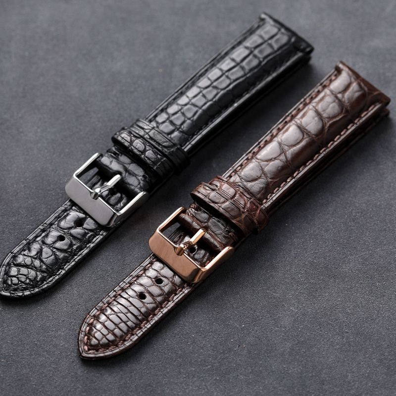 22mm crocodile watch discount strap