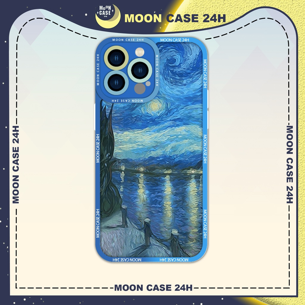 IPHONE Moon CASE 24H Square Edge Still Sea Wallpaper Scenic 6 / 7 ...