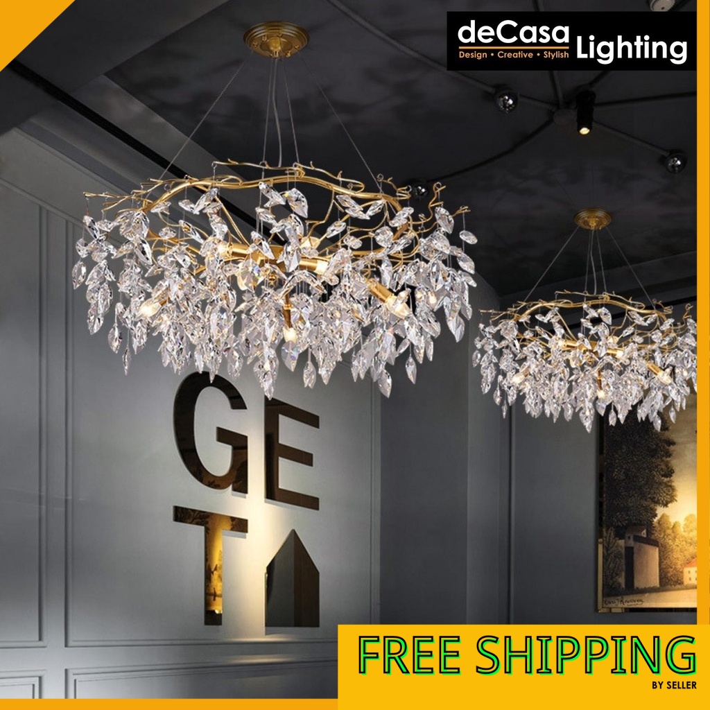 Decasa Lighting Modern Luxury Crystal Chandelier Indoor House Lighting