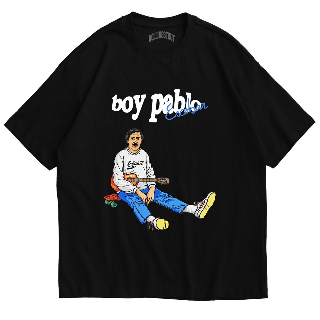 Rollingstout Tshirt - Boy Pablo Escobar | Parodi Band & Film | BAJU ...